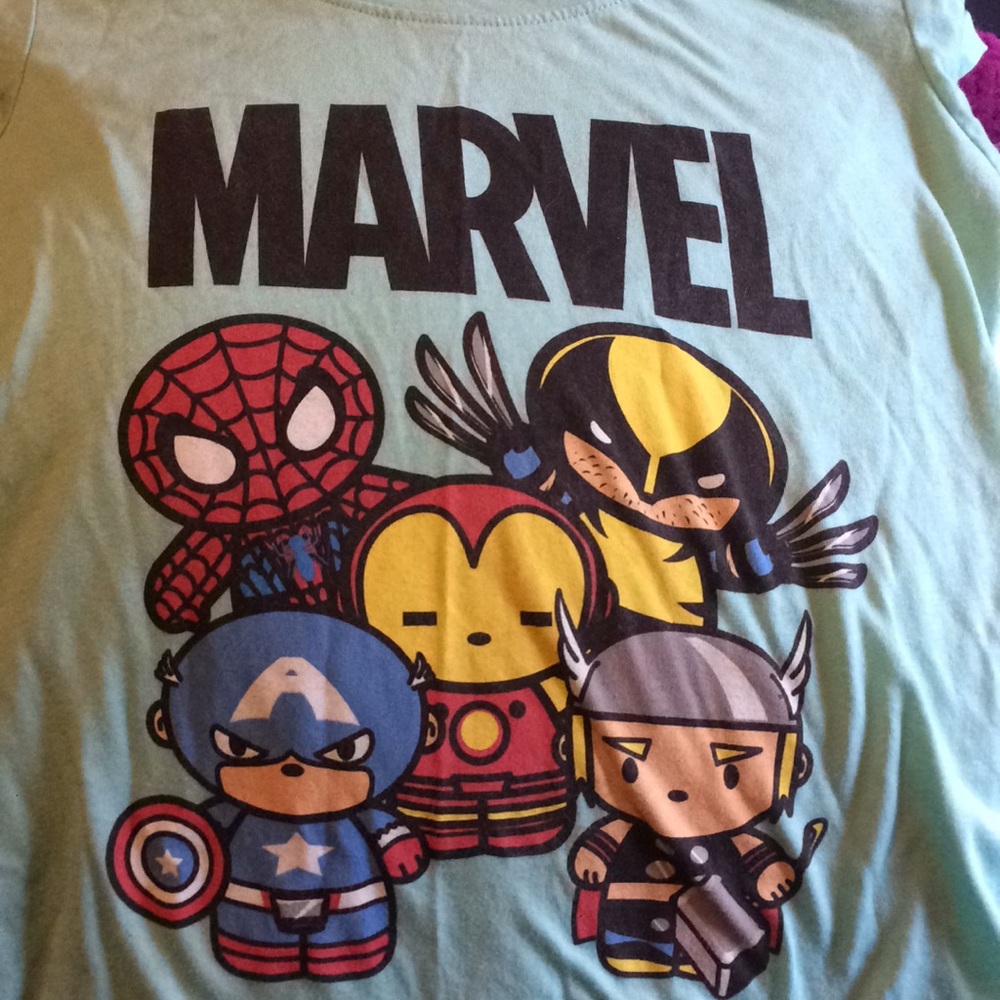 GIRLS MARVEL:Avengers cartoon T-shirt (M/L)